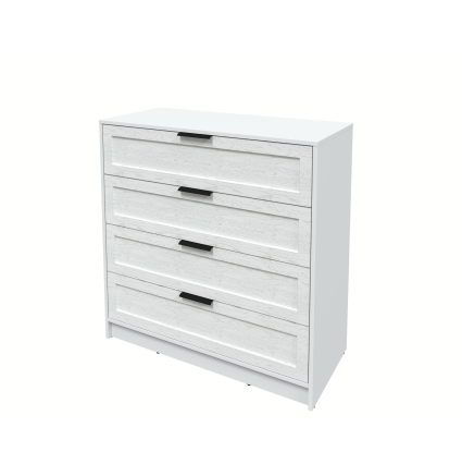 Kомод Тренд КТ-К100 (Белый ЛДСП/ Дуб полярный ЛМДФ) Ш1000 В1020 Г451 Kомод Тренд КТ-К100 (Белый ЛДСП/ Дуб полярный ЛМДФ) Ш1000 В1020 Г451